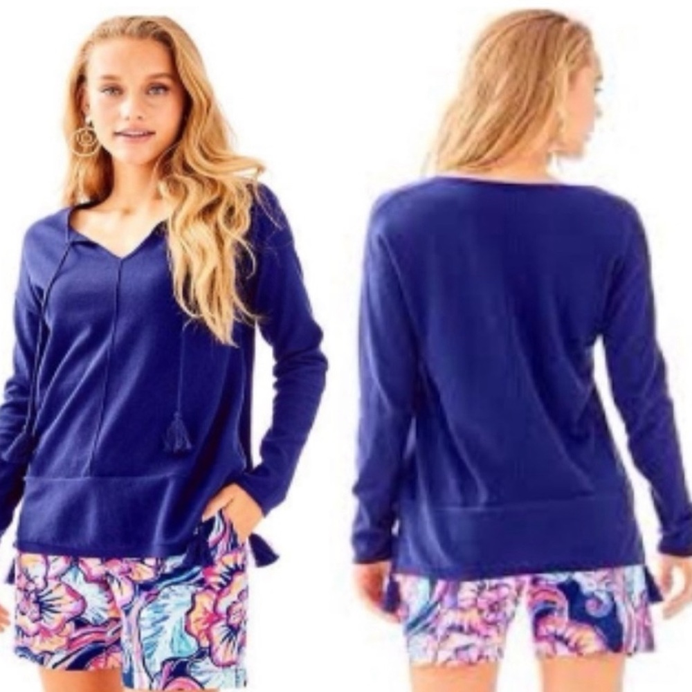 Lily Pulitzer Blue Light Weight Sweater Size S